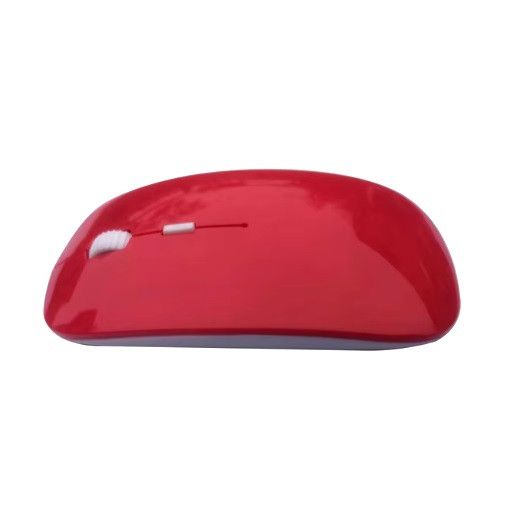 Мишка безшумна комп'ютерна Macarone Lite  Червона