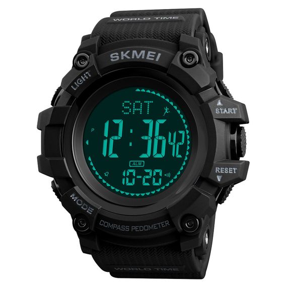 Skmei 1356BK Black + Compass | Зображення 3