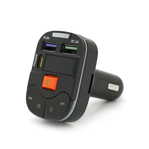 FM-модулятор Q19 з еквалайзером, 3.1A, USB, TF, 55.5х41.5х37.5 | Зображення 3