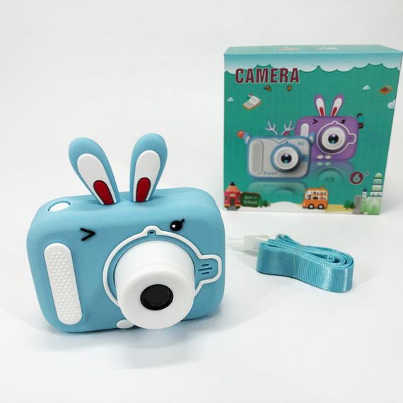 Дитячий цифровий фотоапарат X900 Rabbit Колір: блакитний RJ-15 | Зображення 2