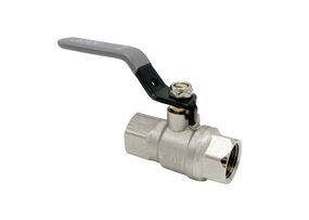 Кран кульовий Nickel MAX PN40 1/2" ВВ сіра ручка ASCO 1/20