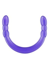 Фалоімітатор подвійний, нереалістичний TOY JOY фіолетовий, 45 х 3 см Sex Aura