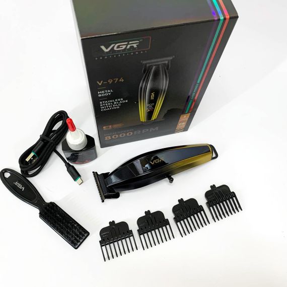 Универсальный триммер для мужчин, Триммер беспроводной, Модная машинка для стрижки волос DF-57 | Зображення 7