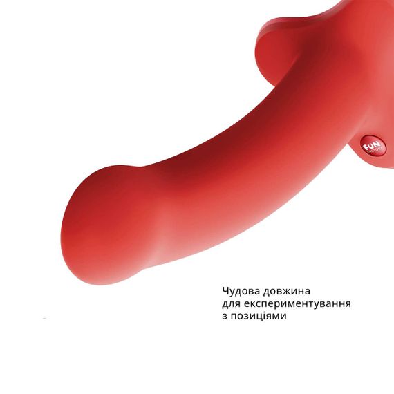 Фаллоимитатор Fun Factory MAGNUM, оранжевый, очень гибкий, длина 18,3 см, диаметр 3,7 см sexstyle | Зображення 4