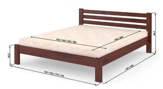 Односпальне дерев&#039;яне ліжко Mebigrand Колумбія Айворі (S0505Y30R) 70х200 см (MBG-14596) | Зображення 2