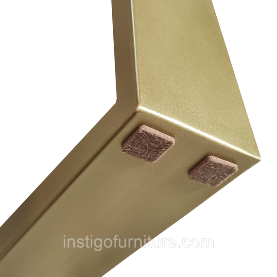 Комплект опор для столу з металу 600×70mm, H=730mm (профільна труба: 70x11mm) Золото | Зображення 3