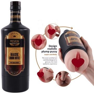 Мастурбато-вагіна пляшка "Vagina Realistic Wine Bottle" без вібрації тілесний Sex Aura