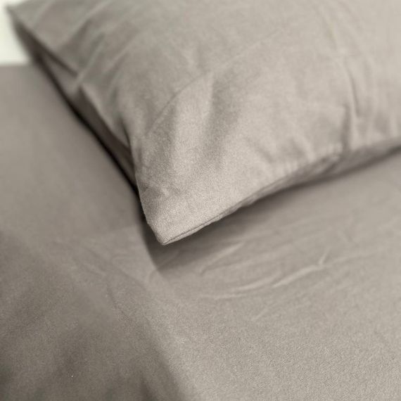 Простынь на резинке SoundSleep Delicacy фланель 90х200 см серая (94287073) | Зображення 3