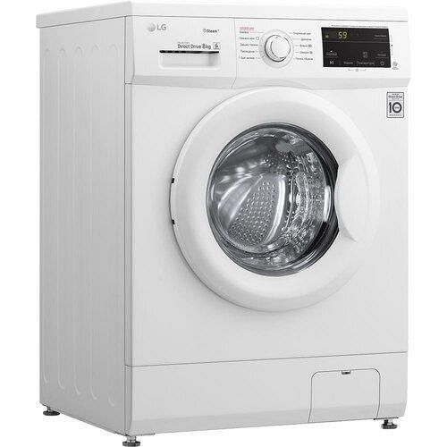Стир. машина с фронт. загр. LG F4J3TS0W, 8кг, 1400, A+++, Пар, глубина 55см, Дисплей, Инвертор, Белый (F4J3TS0W) | Зображення 2