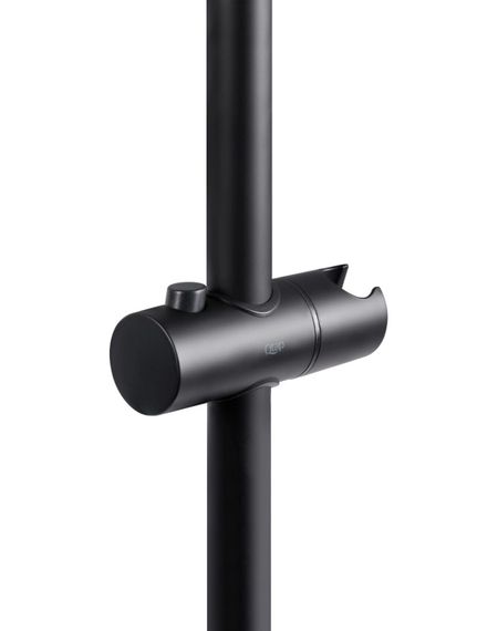 Душевая стойка Qtap с держателем универсальная Lepit, Matt Black, 665 мм, прямоугольная QTLEP82103OB | Зображення 4