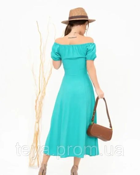 Плаття для жінок колір зелений розмір L FI_007661 | Зображення 2