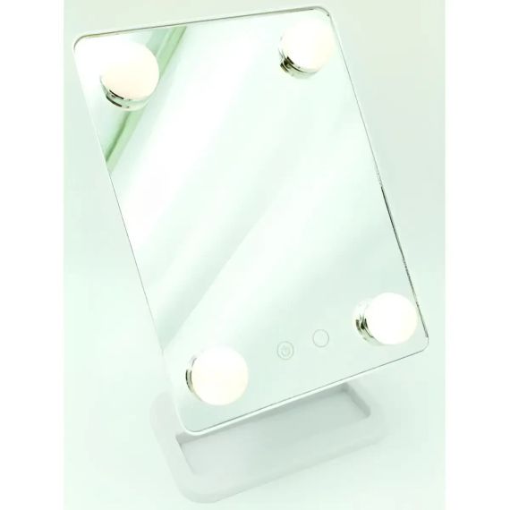 ОЧЕНКА! Компактне дзеркало з підсвіткою для макіяжу MCH Cosmetie Mirror 360 (погана коробка) | Зображення 3