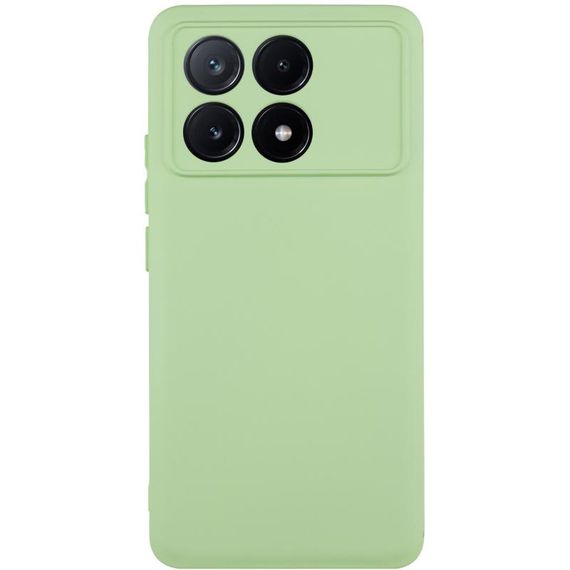 Чохол TPU GETMAN Liquid Silk Full Camera для Xiaomi Poco X6 Pro Зелений / Pistachio