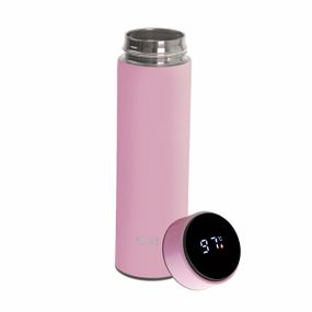 Термос питний з індикатором Adler AD-4506-pink-LED 473 мл рожевий