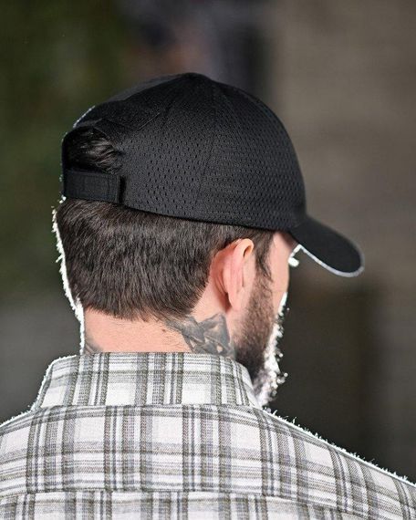 Тактична бейсболка сітка чорна ДЛ6502 | Зображення 2