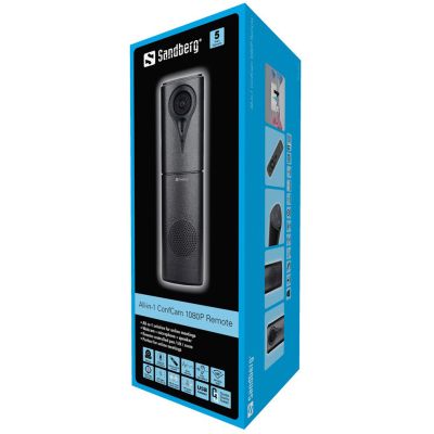 Веб-камера Sandberg All-in-1 ConfCam 1080P Remote Black (134-23) | Зображення 5