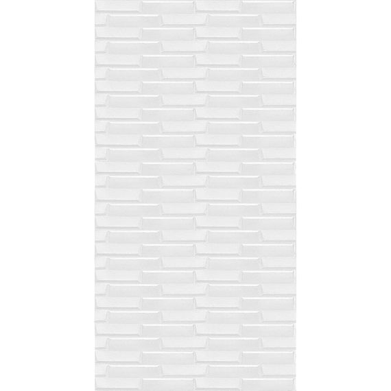 Самоклеюча 3D панель біла кладка 3080x700x5мм SW-00001759