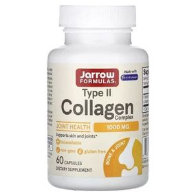 Витаминно-минеральный комплекс Jarrow Formulas Коллаген II типа, 1000 мг, Type II Collagen Complex, 60 капсул