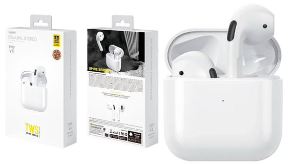 Bluetooth гарнітура WK TWS V4 бездротова, стильний дизайн, XPRO (MAW-45395_596) | Зображення 2