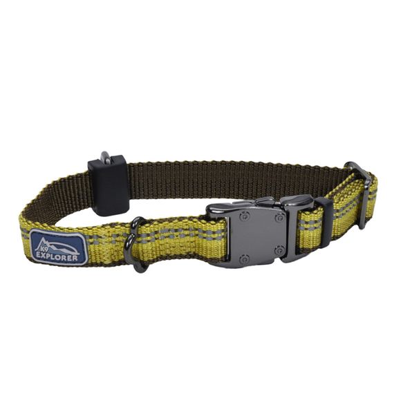 Ошейник светоотражающий для собак Coastal K9 Explorer Collar, 20-30 см, желтый