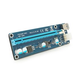 Плата PCE164P-N03 (VER006C) Riser PCI-EX, x1=>x16, USB 3.0, DC12V(PCI-E/6pin), конденсатори 270, VER006C, Пакет