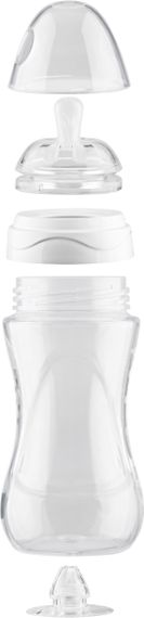 Детская Антиколиковая бутылочка Nuvita NV6031 Mimic Collection 250мл белая (NV6031BIANCO) | Зображення 2