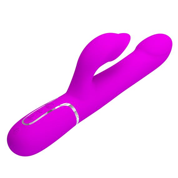 Вібромасажер із поступальним рухом серії Pretty Love - Falin Twinkled Tenderness Purple 7 vibration functions 4 rolling Sex Aura | Зображення 5