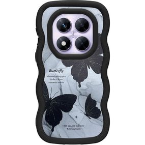 Чехол TPU Cloudy Pictures для Xiaomi Redmi Note 14 Pro 4G Butterflies