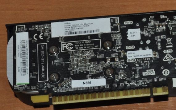 Дискретная видеокарта Fujitsu GeForce GTX 745, 2 GB GDDR3, 128-bit / 1x DVI, 2x DisplayPort б/у | Зображення 5