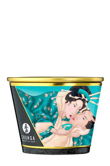 Свічка для масажу Shunga Massage Candle Island Blossoms із квітковим ароматом, 170 мл Sex Aura | Зображення 2