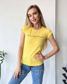 Футболка для жінок колір жовтий FI_007576