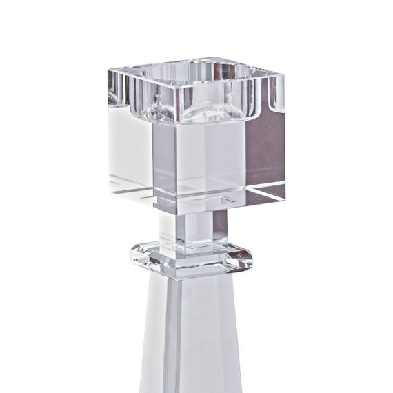 Свічник 22.5 (см) скляний високий HP36560M | Зображення 3