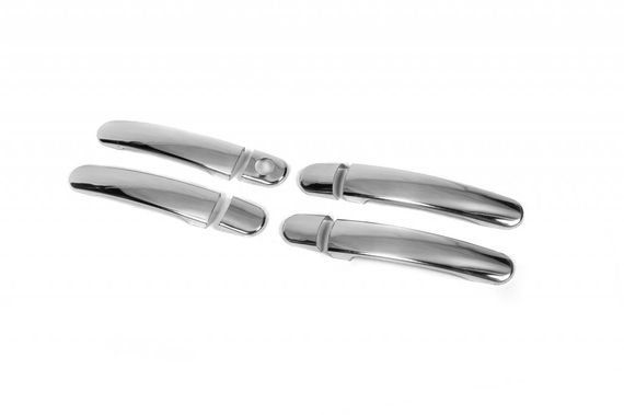 Накладки на ручки (4 шт, нерж) OmsaLine - Итальянская нержавейка для Seat Toledo 2012-2024 гг | Зображення 2