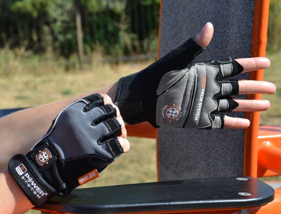 Рукавички для фітнесу Power System PS-2580 Man’s Power Black/Grey XS | Зображення 8
