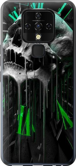 Чехол на Tecno Camon 16 SE CE7j Череп-часы "4100u-2398-17620"