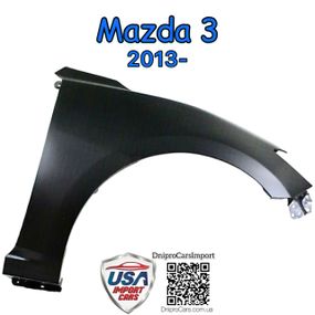 MAZDA 3 c 2013 правое переднее крыло, B45A52111B