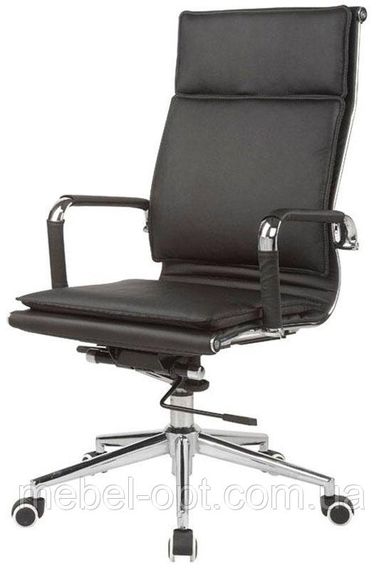 Крісло Solano 4 artleather black репліка крісла Eames Style HB Ribbed Office Chair EA