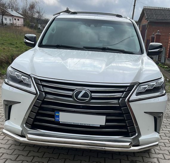Передняя защита ST014 (2015-2024, нерж) для Lexus LX570 / 450d | Зображення 1