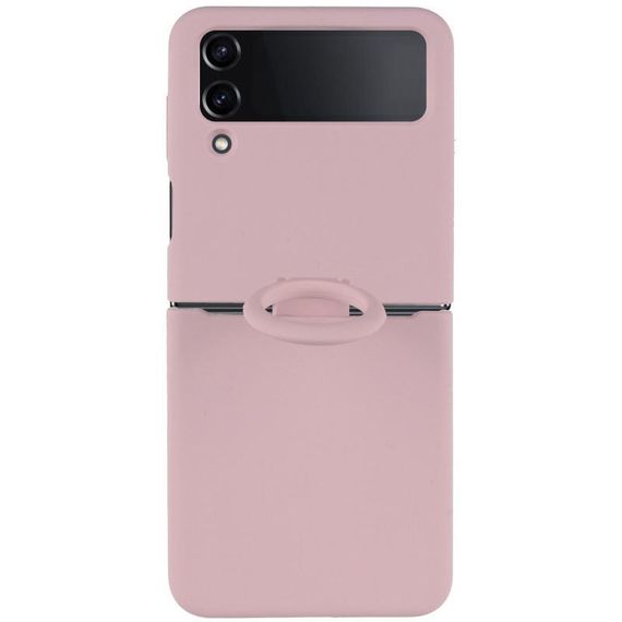Чохол Foldables Silicone Cover Lakshmi (AAA) для Samsung Galaxy Z Flip4 Білий / White Рожевий / Pink Sand | Зображення 1