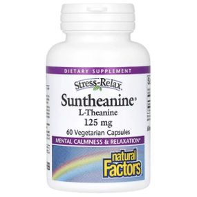 Теанін Natural Factors Stress-Relax Suntheanine L-Theanine 125 mg 60 Veg Caps