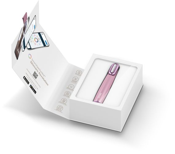 Пристрій для зміцнення і тонізації шкіри обличчя з поворотною головкою GESKE Skin Firming Wand 7в1 pink | Зображення 8