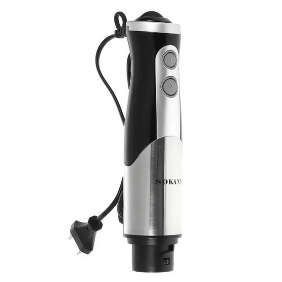 Блендер с чашей погружной Sokany 8 в 1 ручной с насадками мощный 700 Вт портативный универсальный миксер SK50118 | Зображення 1