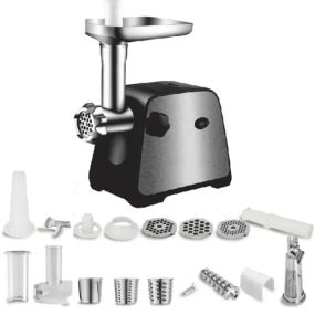 Мясорубка электрическая Domotec MS-2027 3в1 4500W с соковыжималкой, терками и шинковками