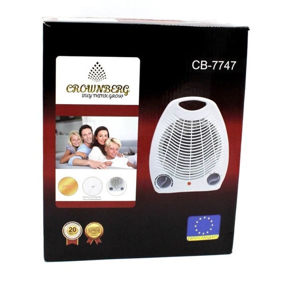Тепловентилятор Crownberg CB-7747 ветродуйка до 18 кв.м. 2000Вт підлогова та настільна + 3 режими роботи | Зображення 4