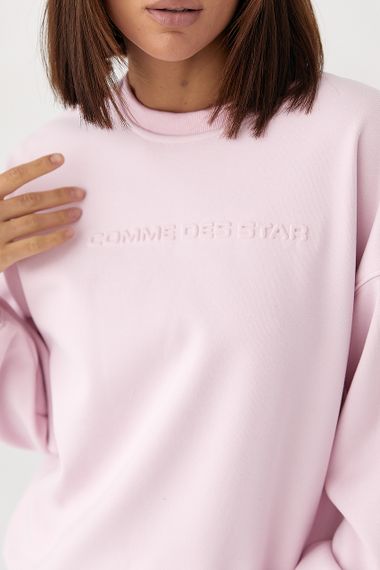 Світшот із начісом вільного крою - пудра цвет, ONE SIZE (є розміри) | Зображення 3