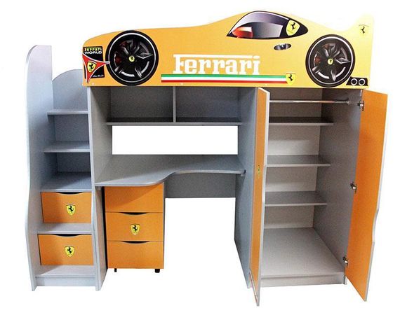 Детская кровать-чердак Bed-Room №1 Police, спальное место 1700х800 мм | Зображення 3