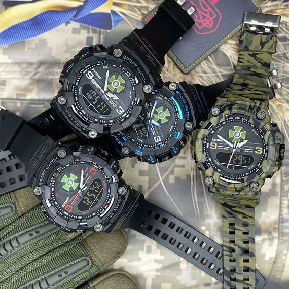 Годинник наручний Patriot 001BUDPS ДПС Чорні з синім + Коробка. | Зображення 2