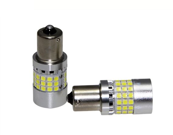 Комплект світлодіодних ламп LED Qline 1156 (P21W) White CANBUS BA15S (2шт) 12V | Зображення 2