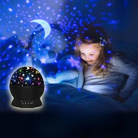 Ночник проектор звездное небо вращающийся Star Master Dream DS-XK 002 Черный