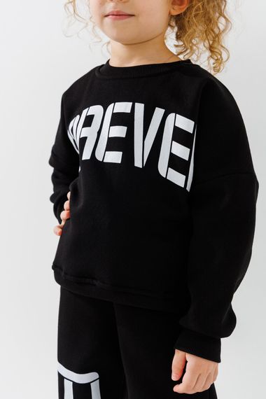 Костюм світшот+штани для дівчинки ANGELOS 7122 116 см Чорний shop (2000990722546) | Зображення 2